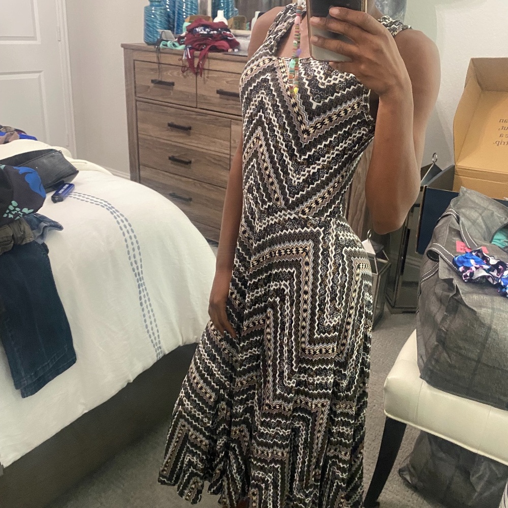 Agnes & Dora | Size X-Small | Printed Sleveless Maxi Dress